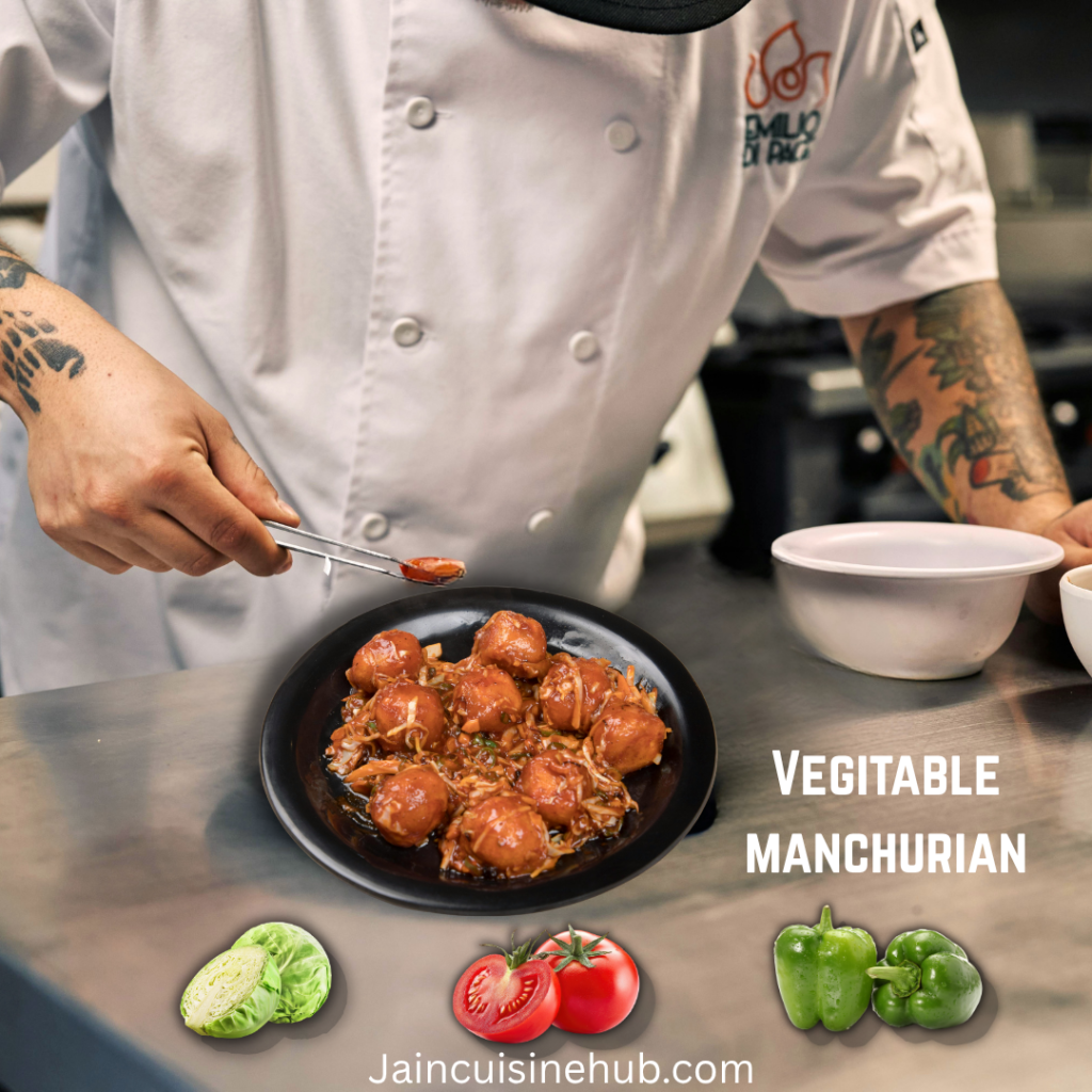 pure jain vegitable mancurian without onion and Garlic