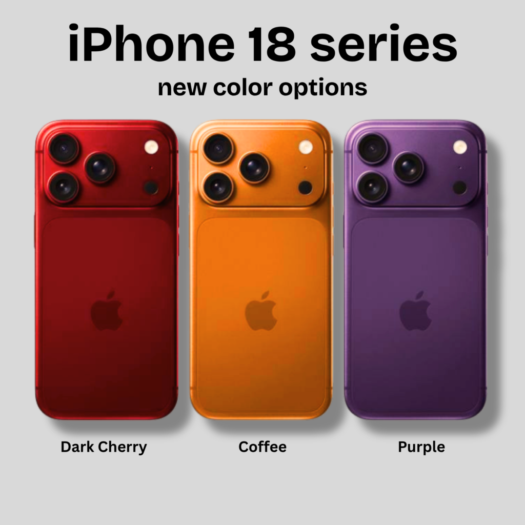 iphone 18 series colour 